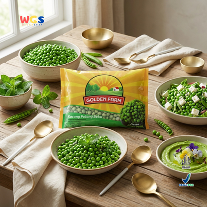 Golden Farm Frozen Green Peas 500g - Quality, Fresh &amp; Convenient Frozen Peas