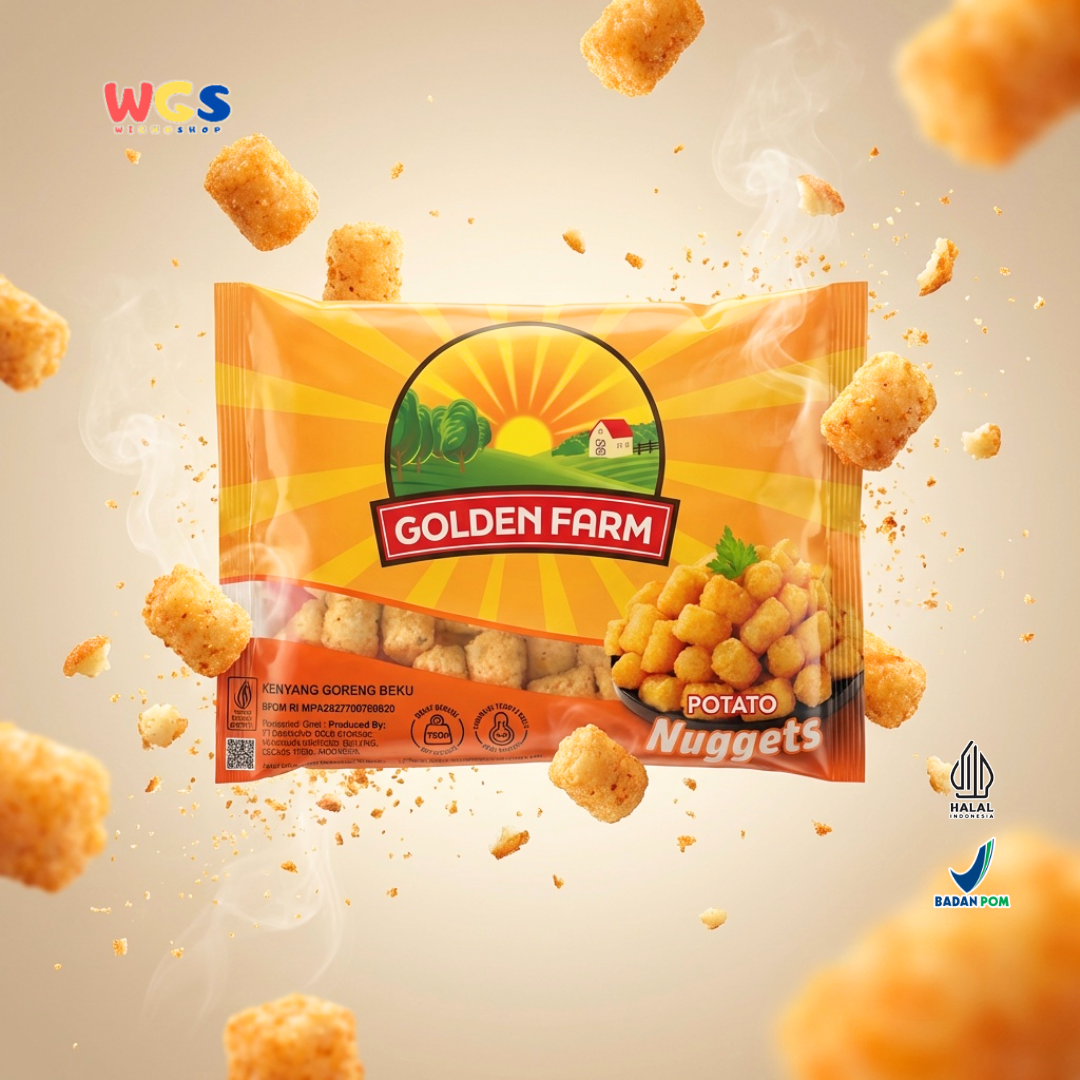 Golden Farm Potato Nuggets 750g - Kentang Goreng Beku Crispy Praktis untuk Snack & Lauk