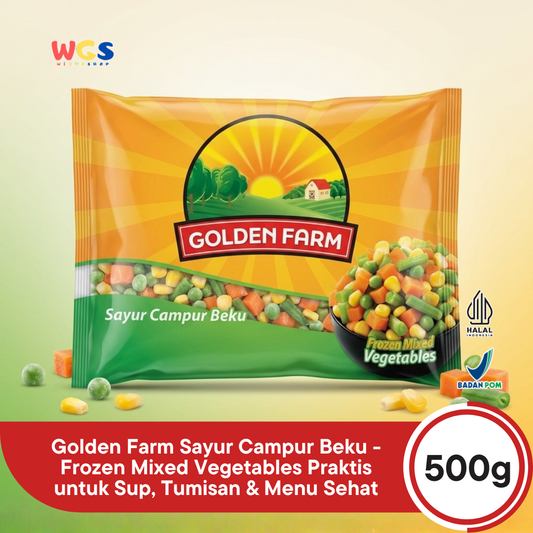 Golden Farm Mixed Vegetables 500g - Practical &amp; Nutritious Frozen Vegetables