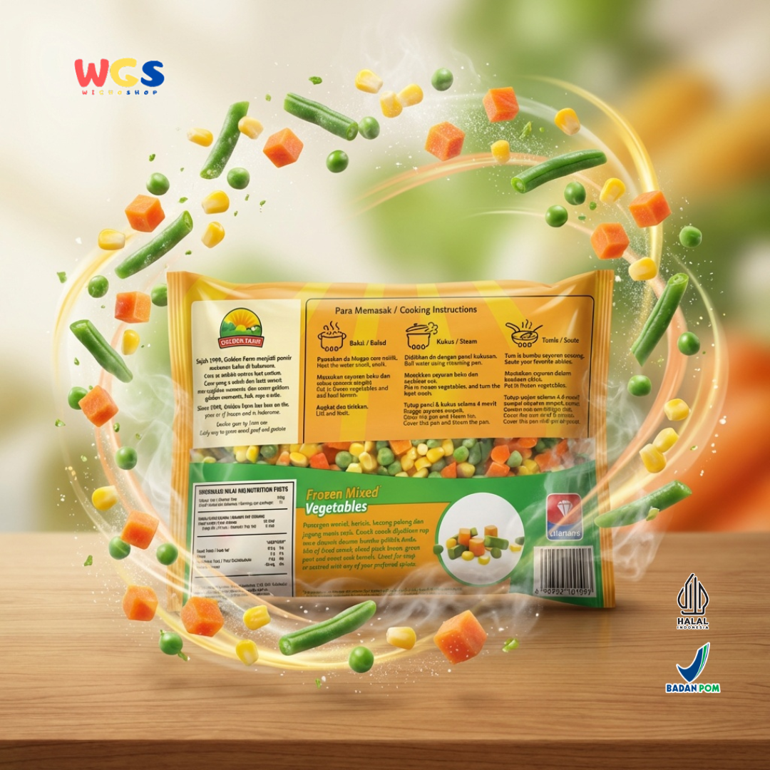 Golden Farm Mixed Vegetables 500g - Practical &amp; Nutritious Frozen Vegetables