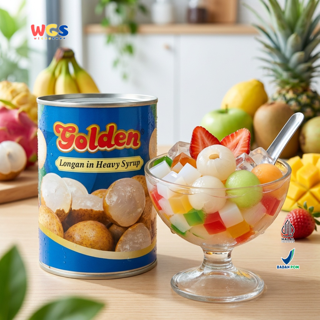Golden Longan in Heavy Syrup 565g - Thai Premium Canned Longan