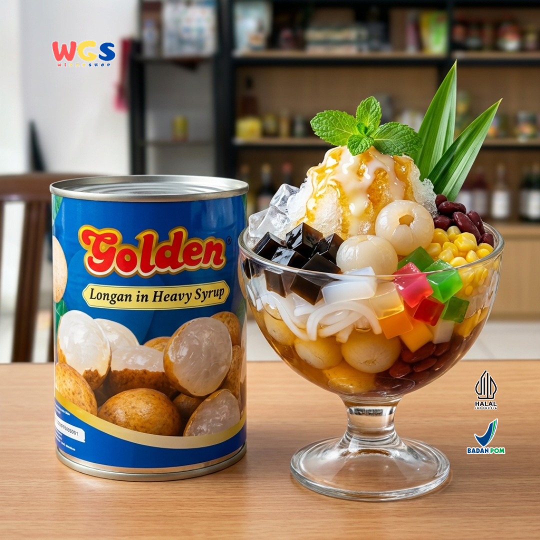 Golden Longan in Heavy Syrup 565g - Thai Premium Canned Longan