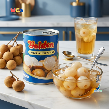 Golden Longan in Heavy Syrup 565g - Thai Premium Canned Longan