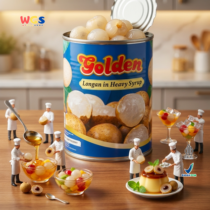 Golden Longan in Heavy Syrup 565g - Thai Premium Canned Longan