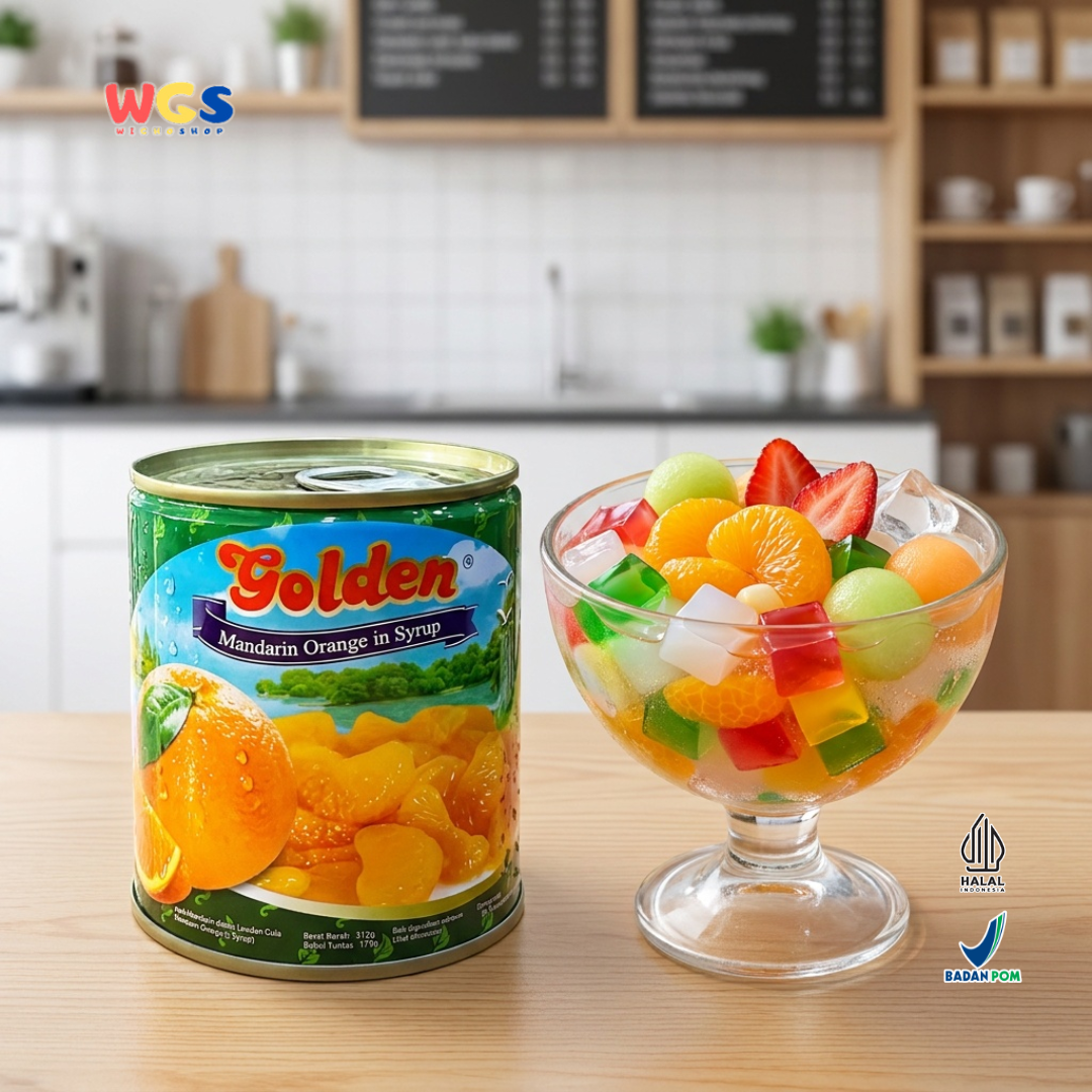 Golden Canned Mandarin Orange in Syrup 312g - Premium Canned Mandarin Oranges