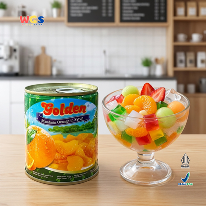Golden Canned Mandarin Orange in Syrup 312g - Premium Canned Mandarin Oranges
