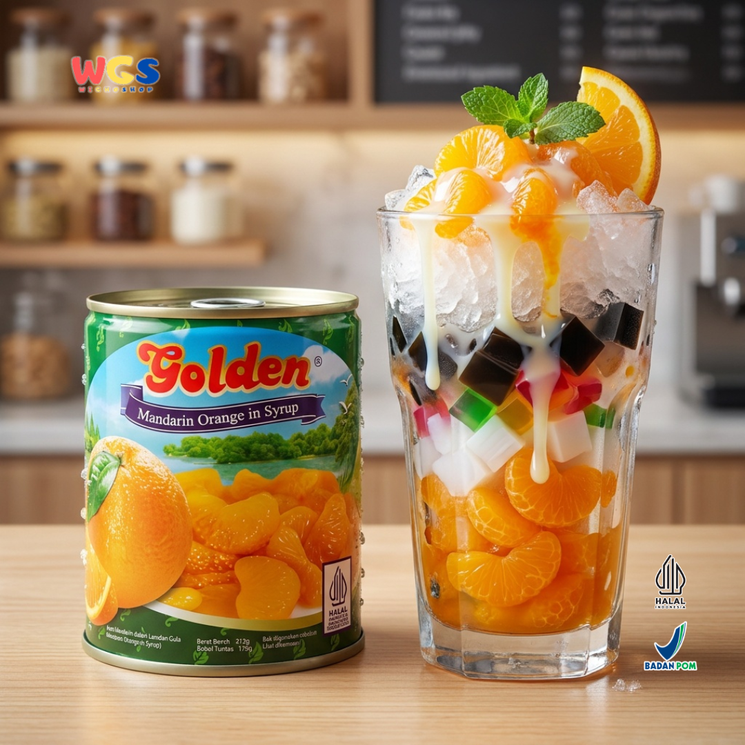Golden Canned Mandarin Orange in Syrup 312g - Premium Canned Mandarin Oranges