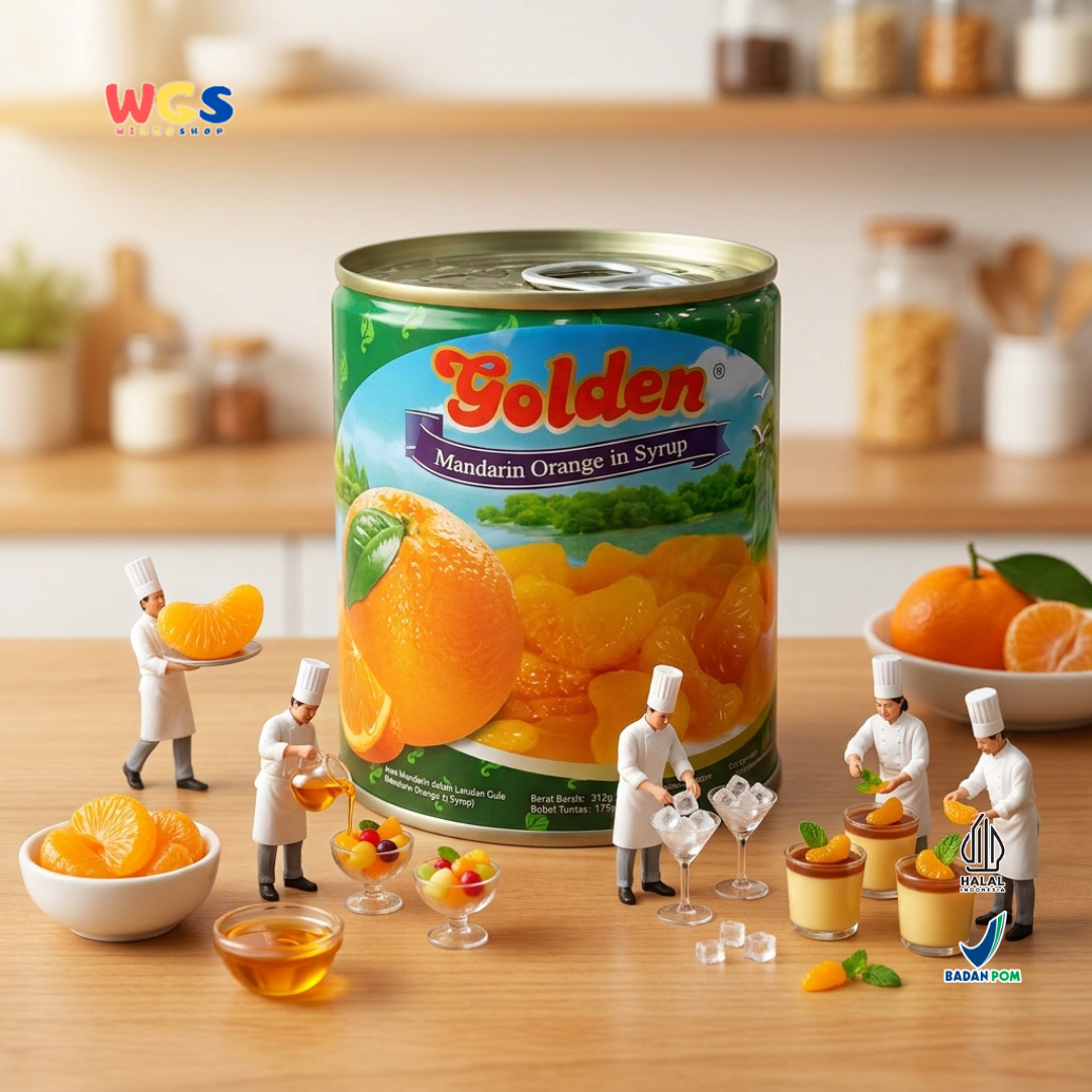 Golden Canned Mandarin Orange in Syrup 312g - Premium Canned Mandarin Oranges