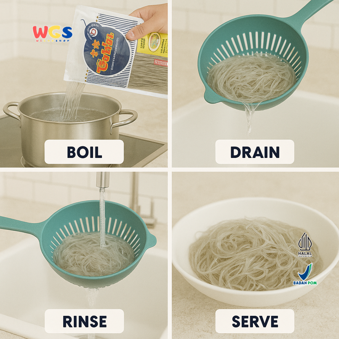 Golden Sweet Potato Vermicelli 400g Japchae | Bihun Ubi Jalar Kenyal Serbaguna