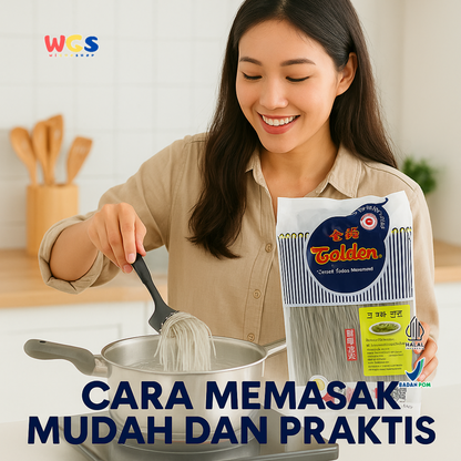 Golden Sweet Potato Vermicelli 400g Japchae | Bihun Ubi Jalar Kenyal Serbaguna