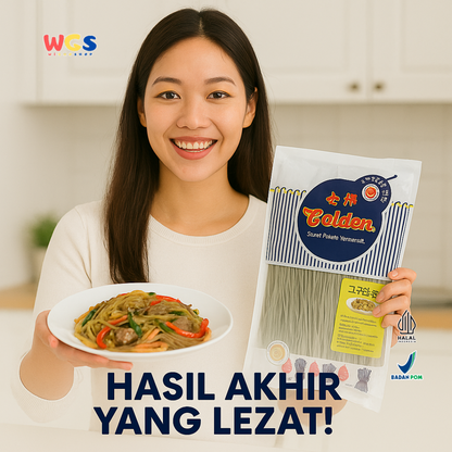Golden Sweet Potato Vermicelli 400g Japchae | Bihun Ubi Jalar Kenyal Serbaguna