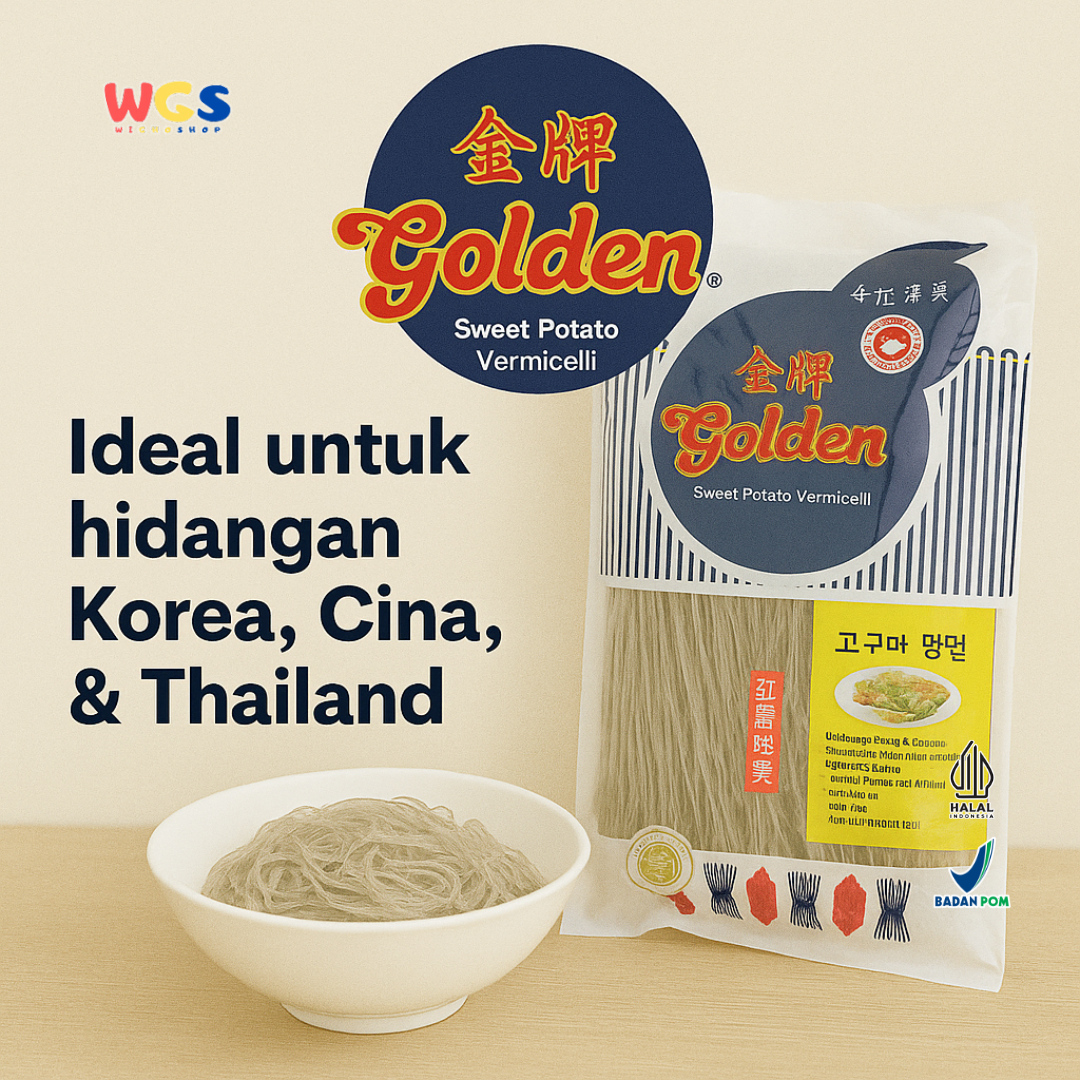Golden Sweet Potato Vermicelli 400g Japchae | Bihun Ubi Jalar Kenyal Serbaguna