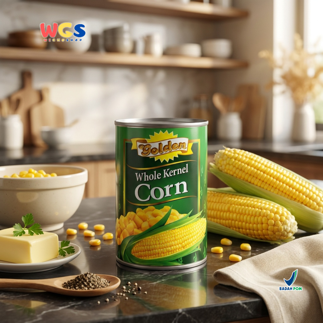 Golden Whole Kernel Corn 425g - Premium Thai Canned Corn