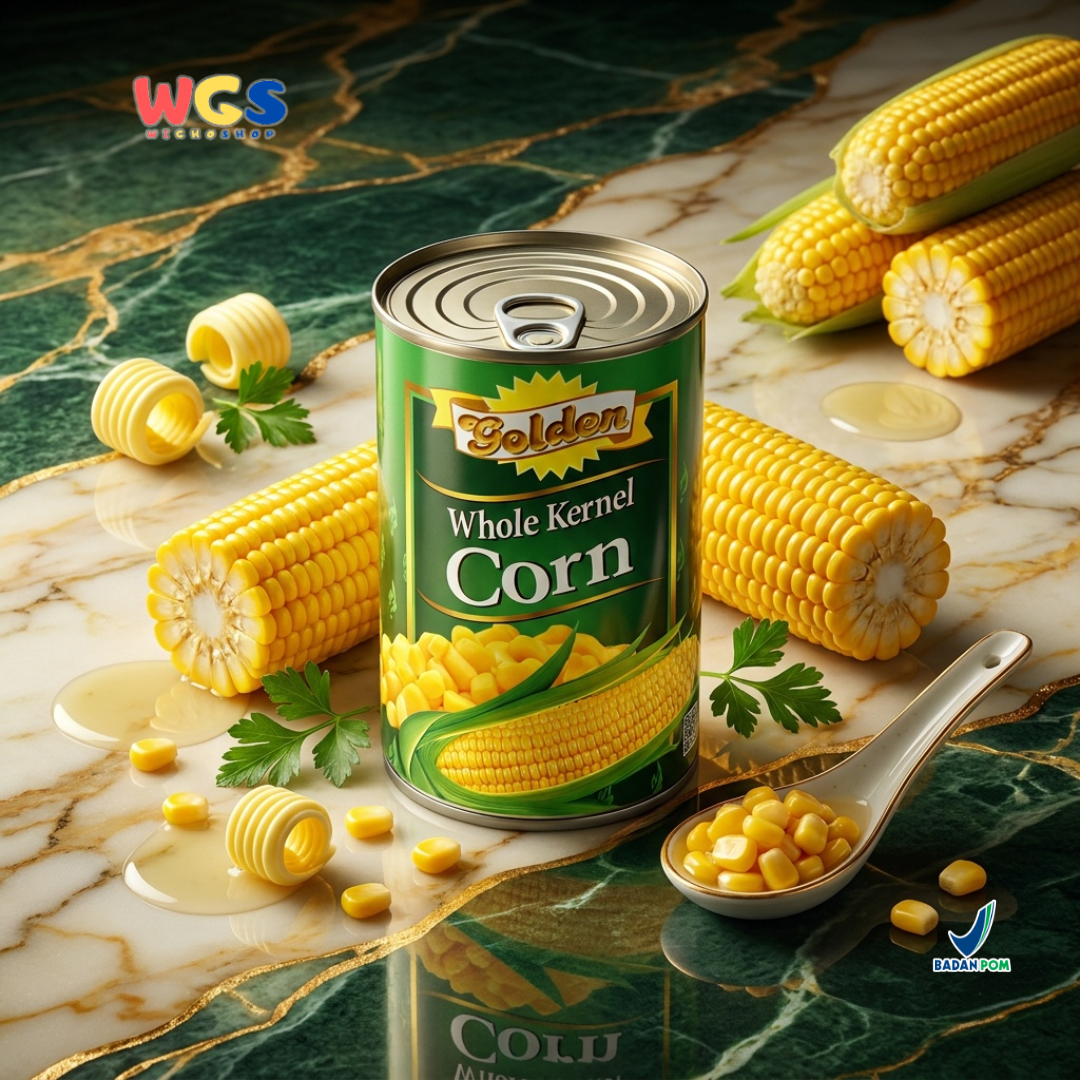 Golden Whole Kernel Corn 425g - Premium Thai Canned Corn
