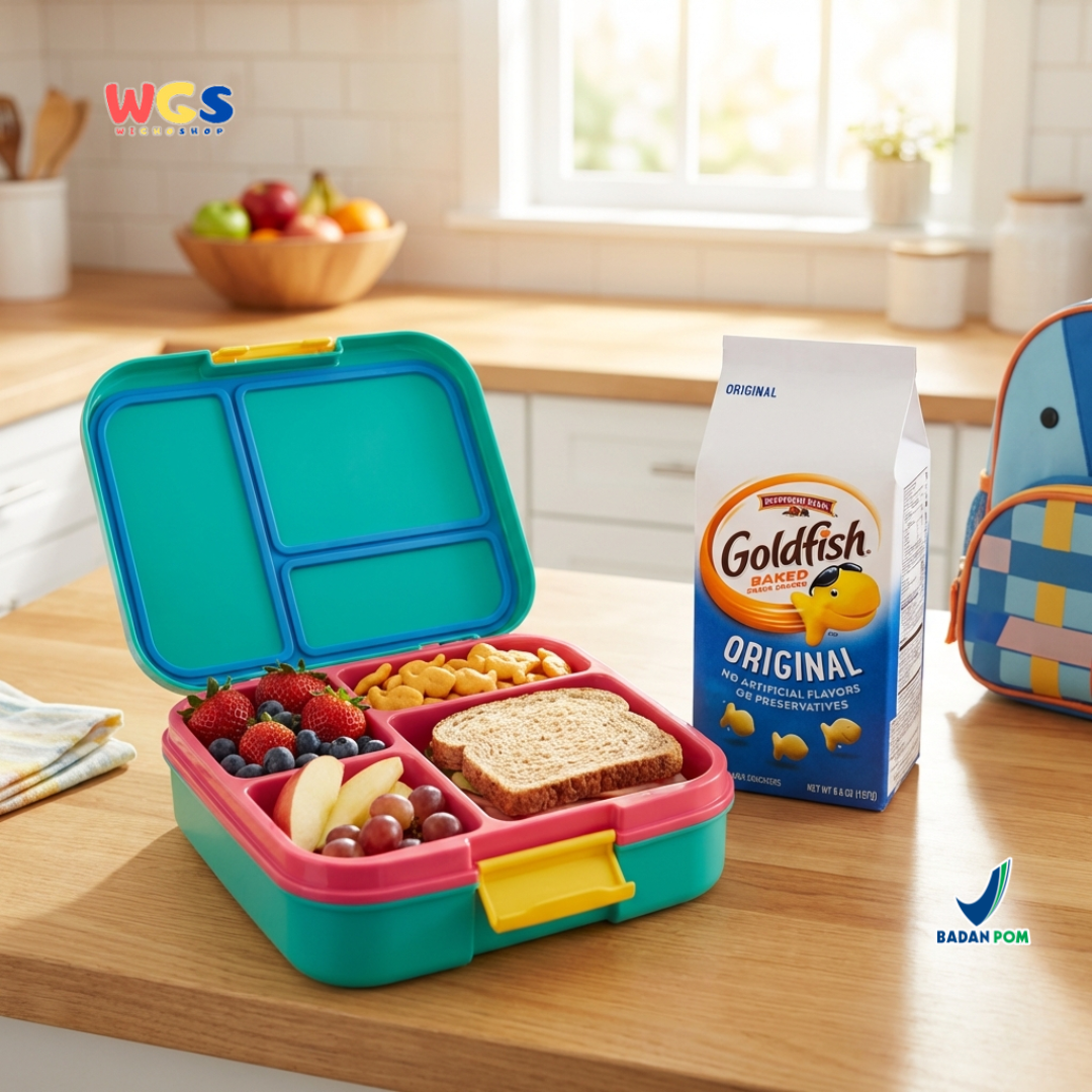 Goldfish Original Crackers 187g – Biskuit Panggang Original Tanpa Perasa dan Pengawet Buatan