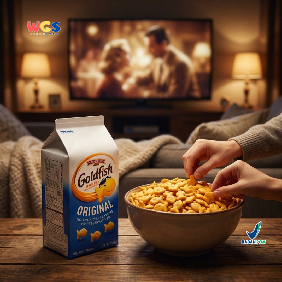 Goldfish Original Crackers 187g – Biskuit Panggang Original Tanpa Perasa dan Pengawet Buatan