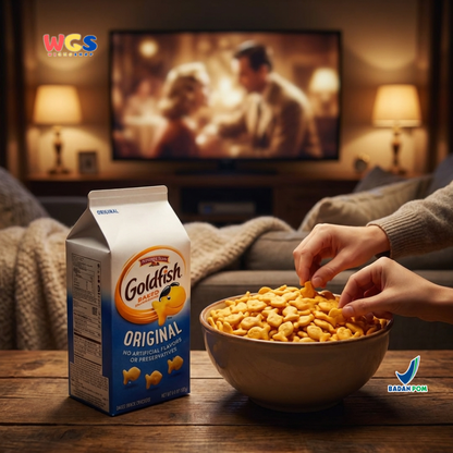 Goldfish Original Crackers 187g – Biskuit Panggang Original Tanpa Perasa dan Pengawet Buatan