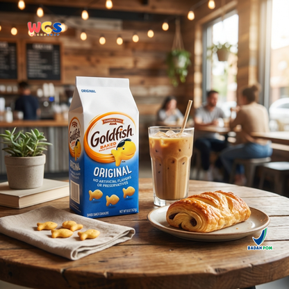 Goldfish Original Crackers 187g – Biskuit Panggang Original Tanpa Perasa dan Pengawet Buatan