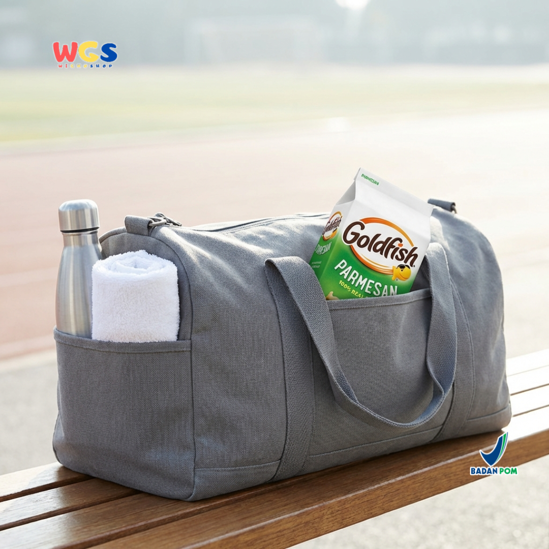 Goldfish Parmesan Cheese Crackers 187g – Biskuit Panggang Rasa Keju Parmesan Asli 100%