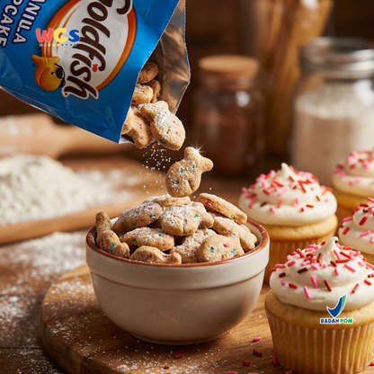 Goldfish Vanilla Cupcake Grahams 187g – Biskuit Graham Panggang Rasa Cupcake Vanila Manis
