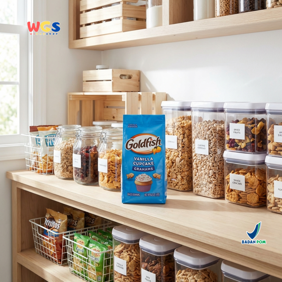 Goldfish Vanilla Cupcake Grahams 187g – Biskuit Graham Panggang Rasa Cupcake Vanila Manis