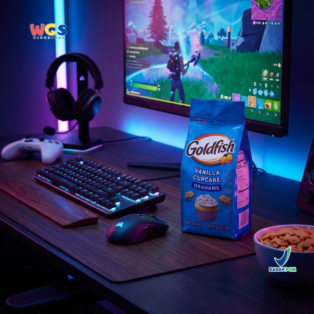 Goldfish Vanilla Cupcake Grahams 187g – Biskuit Graham Panggang Rasa Cupcake Vanila Manis