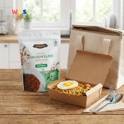 Grandville Crunchy Chicken Floss Original 100g - Abon Ayam Premium Halus Tanpa MSG