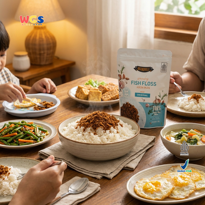 Grandville Crunchy Fish Floss Original 100g - Abon Ikan Premium Halus Tanpa MSG