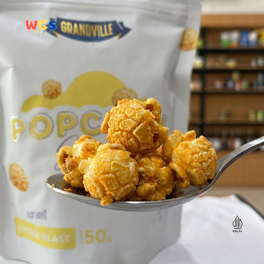 Grandville Popcorn Gourmet Cheese Blast 50g - Popcorn Keju Snack Jagung Renyah
