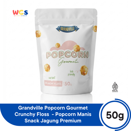 Grandville Popcorn Gourmet Crunchy Floss 50g - Popcorn Manis Snack Jagung Premium
