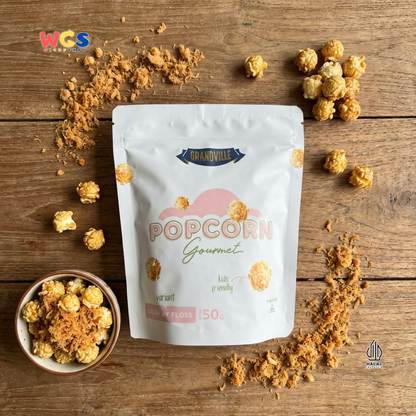 Grandville Popcorn Gourmet Crunchy Floss 50g - Popcorn Manis Snack Jagung Premium