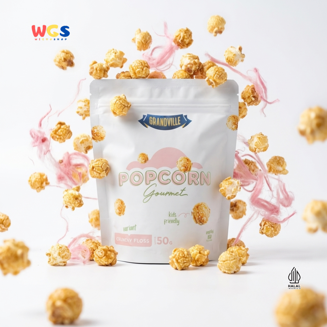 Grandville Popcorn Gourmet Crunchy Floss 50g - Popcorn Manis Snack Jagung Premium