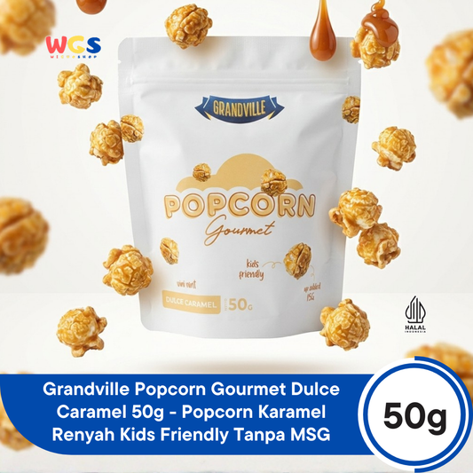 Grandville Popcorn Gourmet Dulce Caramel 50g - Popcorn Karamel Snack Jagung Renyah