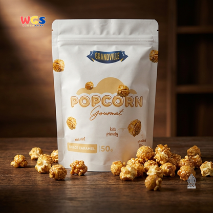 Grandville Popcorn Gourmet Dulce Caramel 50g - Popcorn Karamel Snack Jagung Renyah