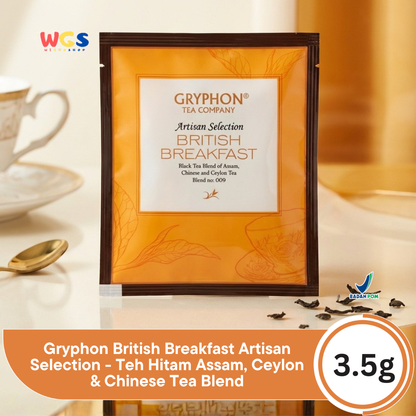 Gryphon British Breakfast Artisan Selection - Teh Hitam Assam, Ceylon & Chinese Tea Blend