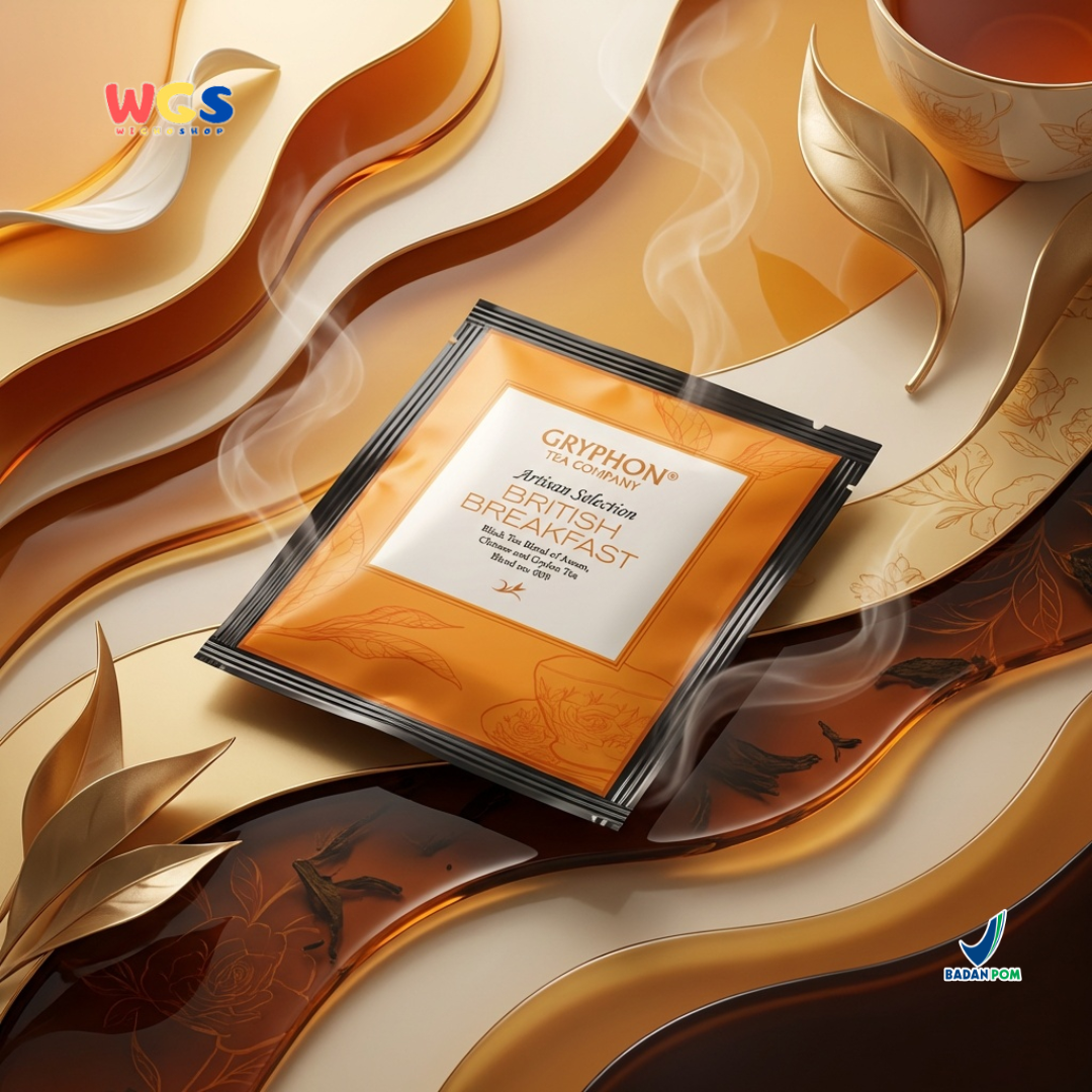 Gryphon British Breakfast Artisan Selection - Teh Hitam Assam, Ceylon & Chinese Tea Blend