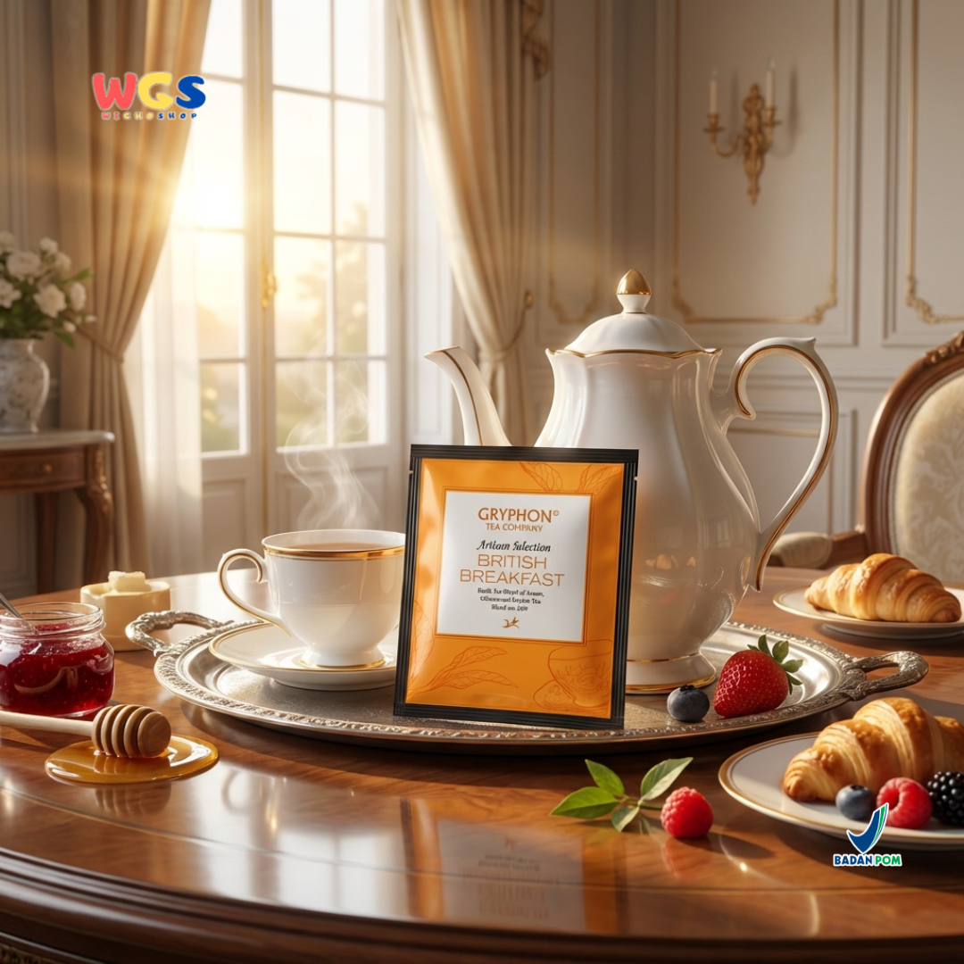 Gryphon British Breakfast Artisan Selection - Teh Hitam Assam, Ceylon & Chinese Tea Blend