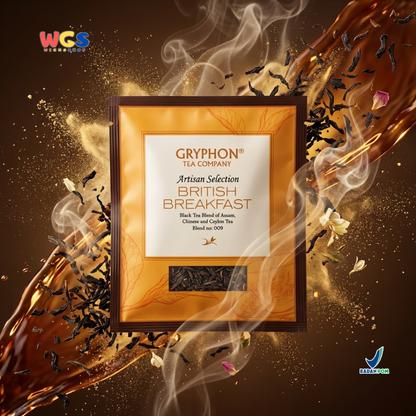 Gryphon British Breakfast Artisan Selection - Teh Hitam Assam, Ceylon & Chinese Tea Blend
