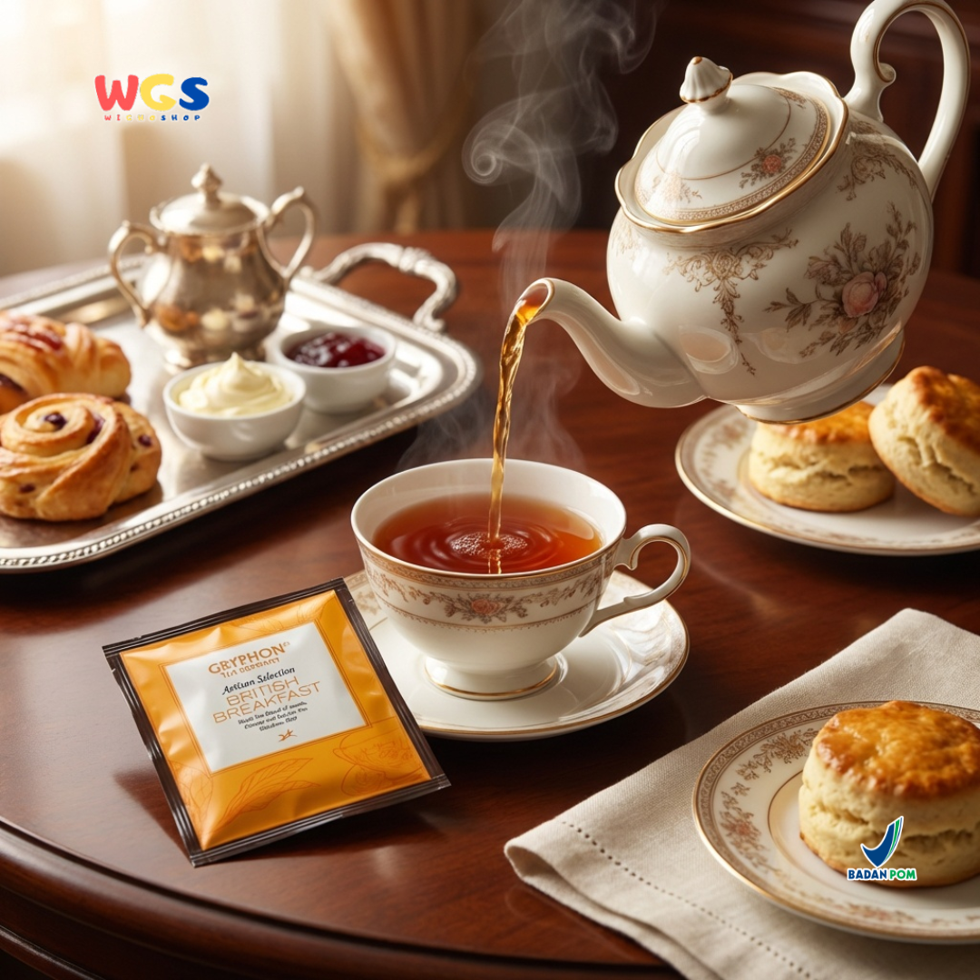 Gryphon British Breakfast Artisan Selection - Teh Hitam Assam, Ceylon & Chinese Tea Blend