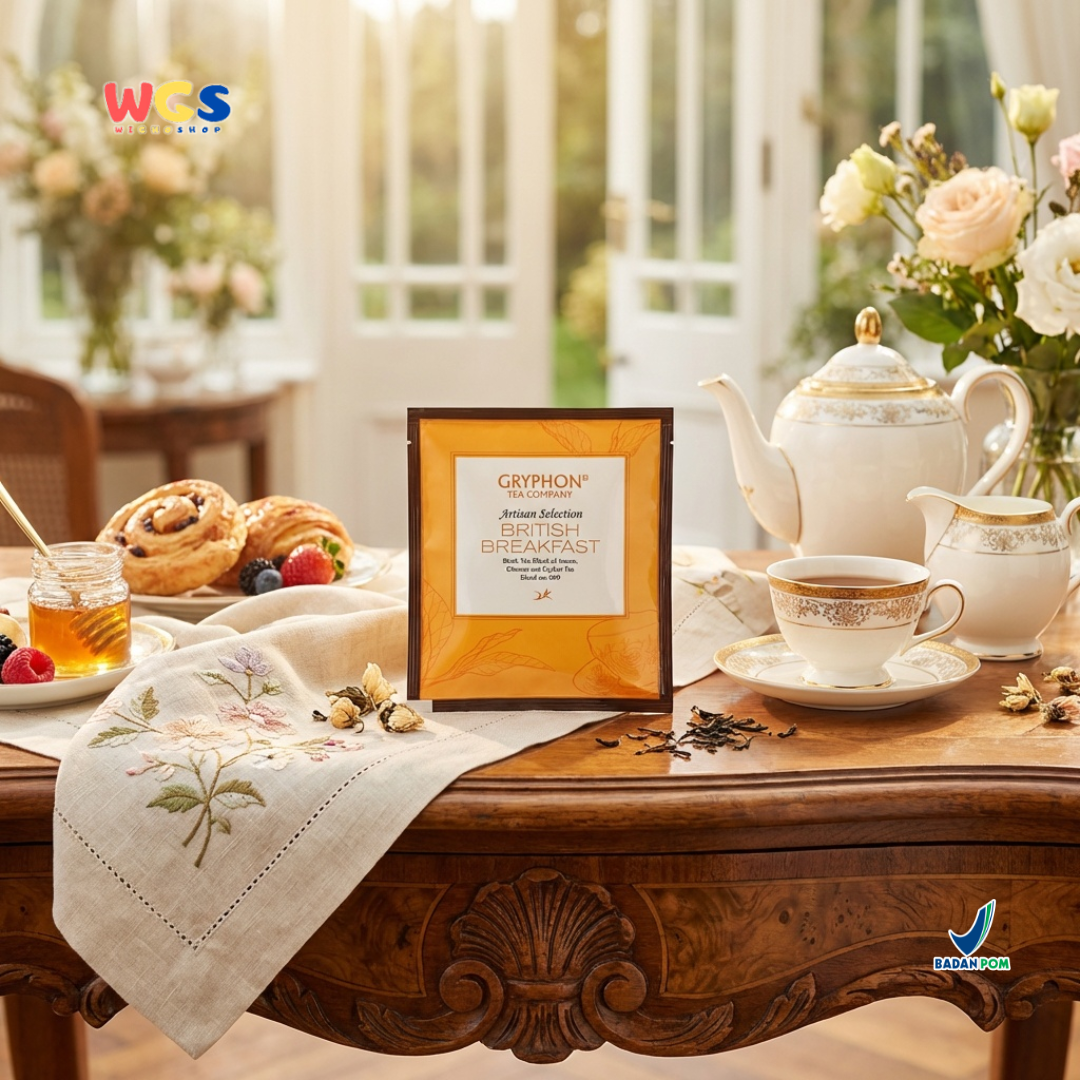 Gryphon British Breakfast Artisan Selection - Teh Hitam Assam, Ceylon & Chinese Tea Blend