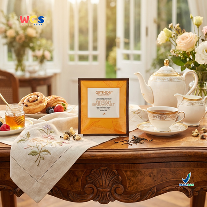Gryphon British Breakfast Artisan Selection - Teh Hitam Assam, Ceylon & Chinese Tea Blend