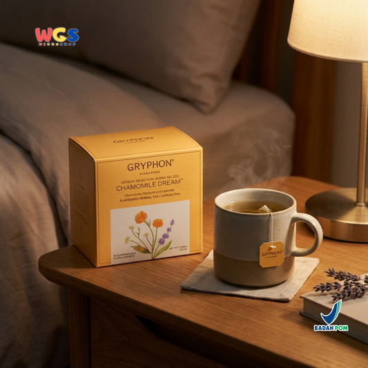 Gryphon Chamomile Dream Herbal Tea 25g (10 Sachet) – Teh Herbal Chamomile Caffeine Free