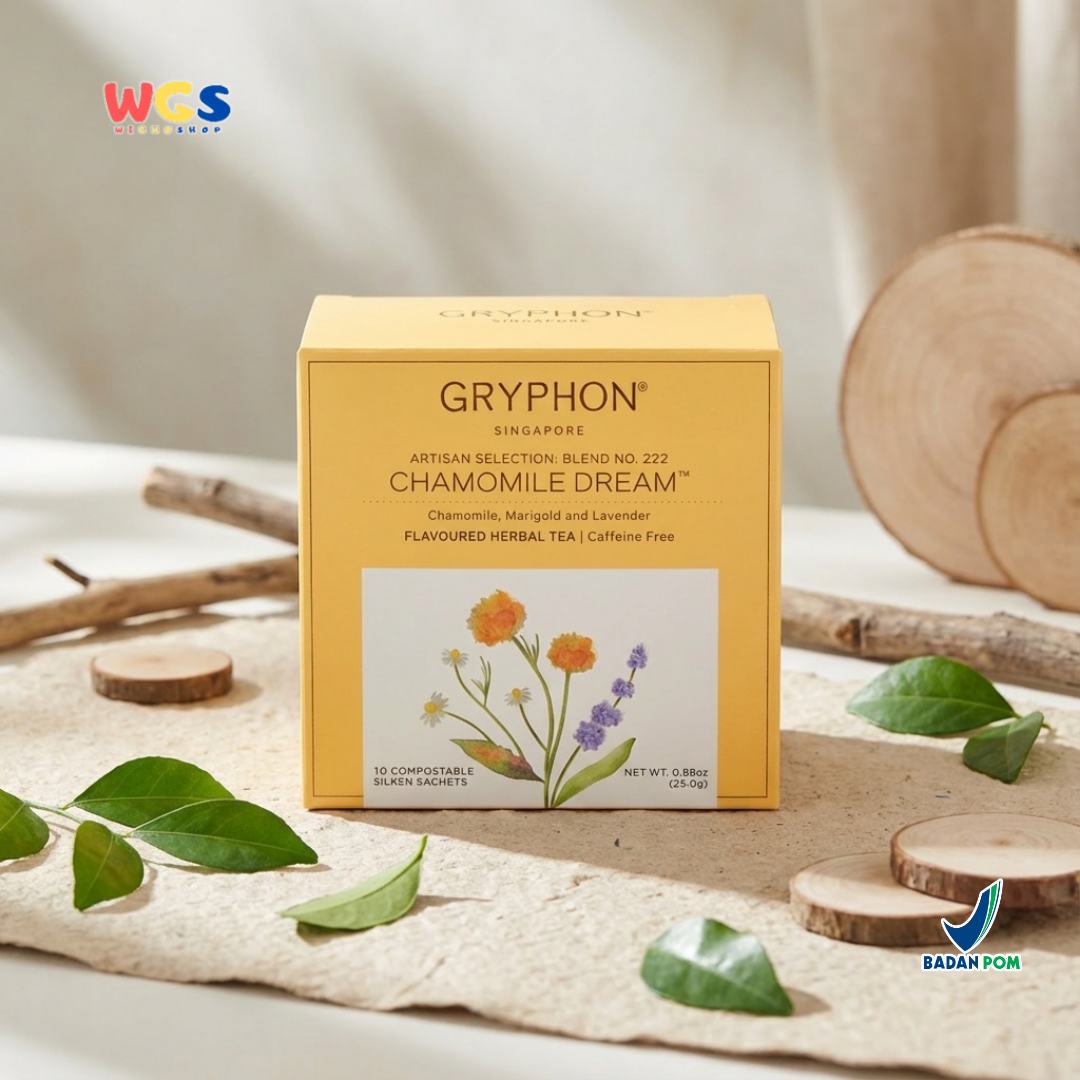 Gryphon Chamomile Dream Herbal Tea 25g (10 Sachet) – Teh Herbal Chamomile Caffeine Free