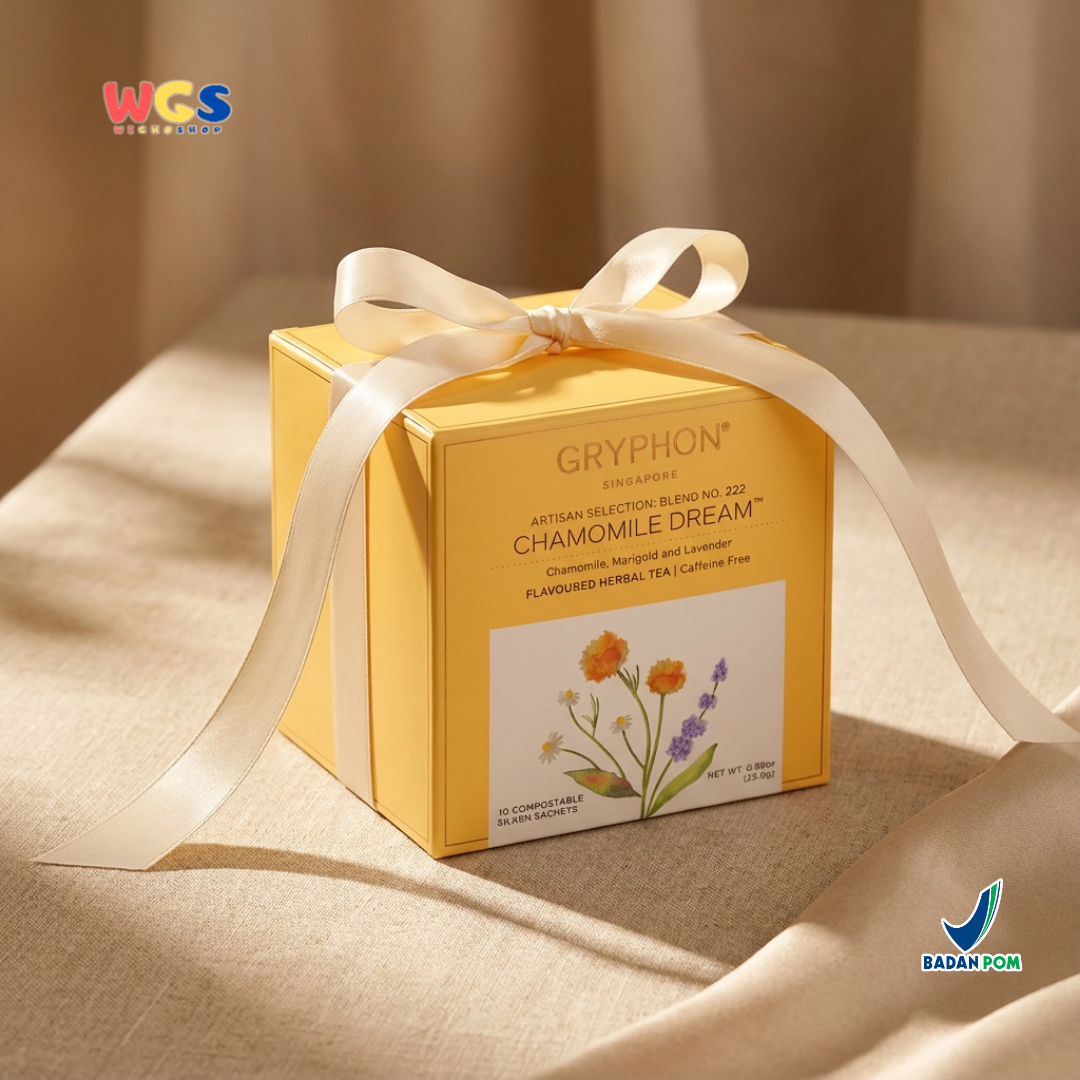 Gryphon Chamomile Dream Herbal Tea 25g (10 Sachet) – Teh Herbal Chamomile Caffeine Free