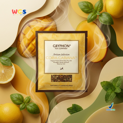 Gryphon Coba Cabana Artisan Selection - Bush Tea dengan Pineapple, Mango & Basil Tanpa Kafein