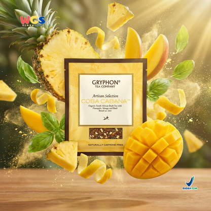 Gryphon Coba Cabana Artisan Selection - Bush Tea dengan Pineapple, Mango & Basil Tanpa Kafein
