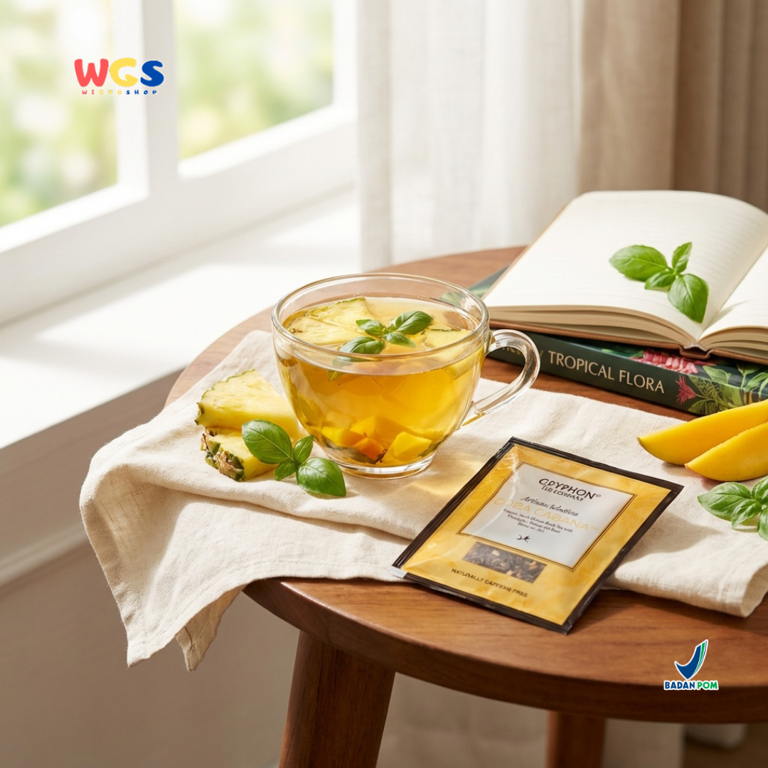 Gryphon Coba Cabana Artisan Selection - Bush Tea dengan Pineapple, Mango & Basil Tanpa Kafein