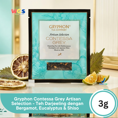 Gryphon Contessa Grey Artisan Selection - Teh Darjeeling dengan Bergamot, Eucalyptus & Shiso