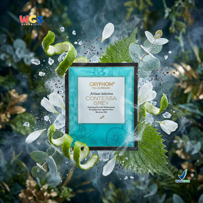 Gryphon Contessa Grey Artisan Selection - Teh Darjeeling dengan Bergamot, Eucalyptus & Shiso