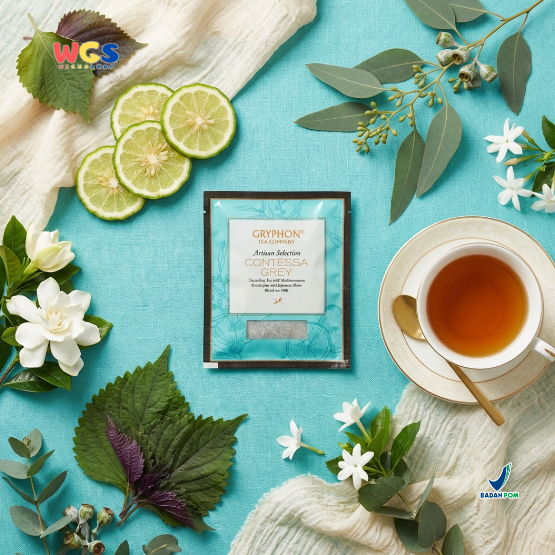 Gryphon Contessa Grey Artisan Selection - Teh Darjeeling dengan Bergamot, Eucalyptus & Shiso